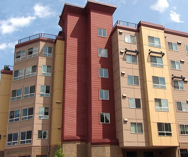 Photo of Victoria Park apartments.